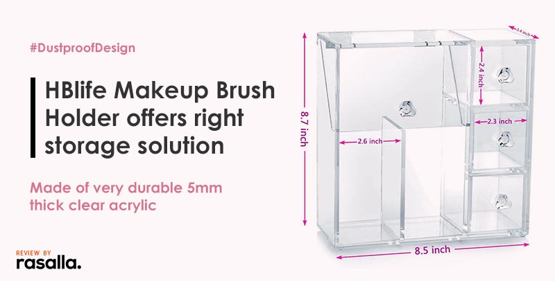 HBlife Makeup Brush Holder offers right storage solution