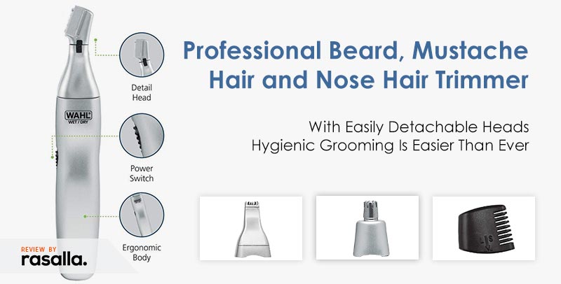 WAHL - Professional Beard Mustache Nose Hair Trimmer