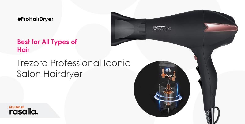 Trezoro Professional Iconic Salon Hairdryer Curly Hair