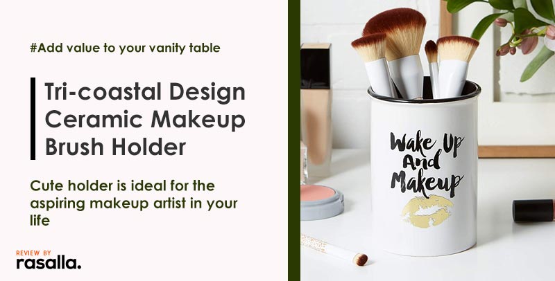 Tri-coastal Design Ceramic Makeup Brush Holder