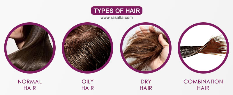 Type of Hairs - Normal Hair, Oily Hair, Dry Hair, Combination Hair - by cosmeticsbox.net