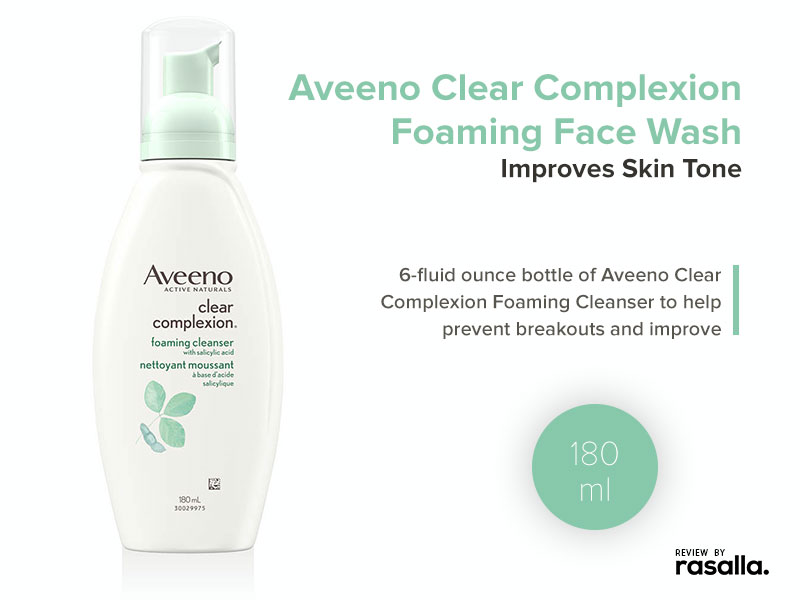 Aveeno Face Wash Clear Complexion Foaming Cleanser - Hypoallergenic and non-comedogenic Review