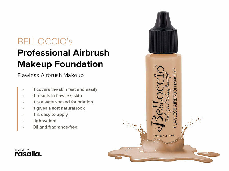 BELLOCCIOs Professional Airbrush Makeup Foundation Set - Flawless Airbrush Makeup