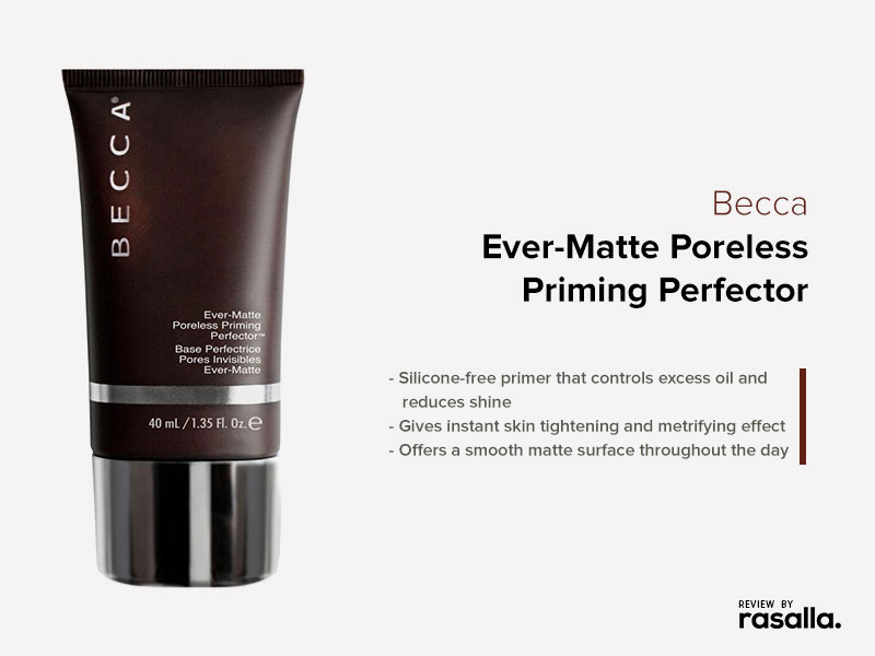 Becca Ever-Matte Poreless Priming Perfector with No Silicon Content
