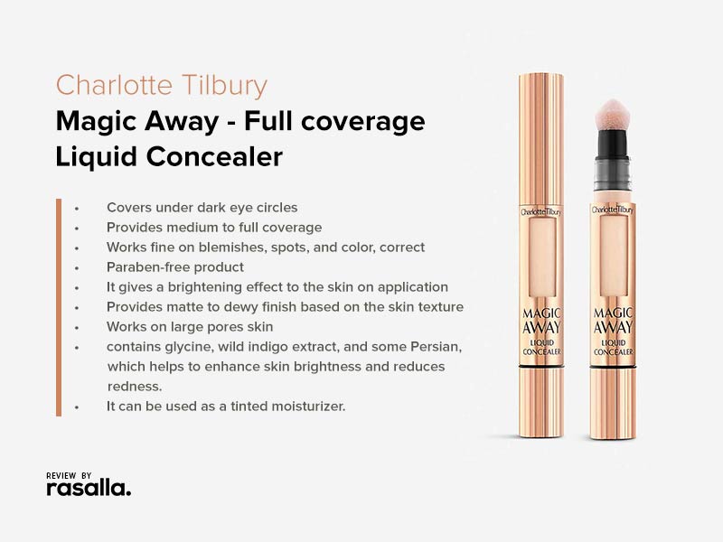 Charlotte Tilbury Magic Away Full coverage Liquid Concealer
