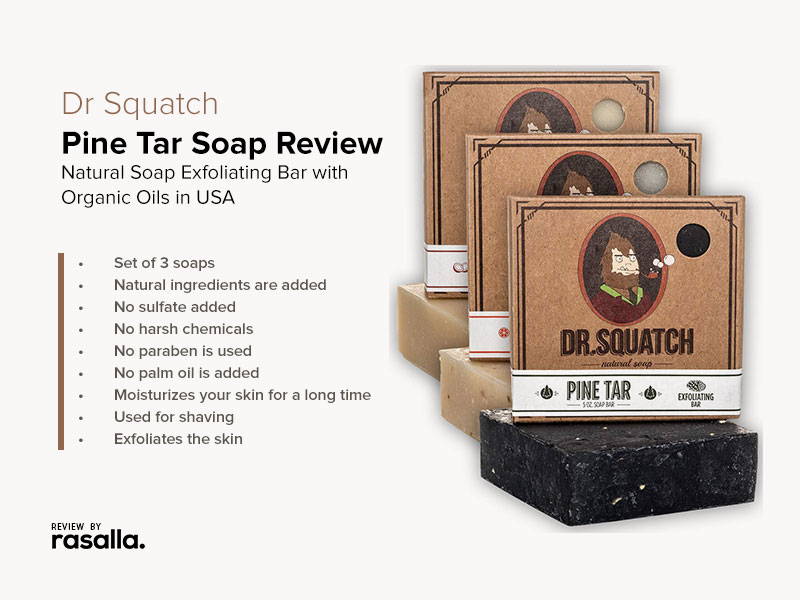 Dr Squatch Pine Tar Soap Review - Natural Soap Exfoliating Bar with Organic Oils in USA