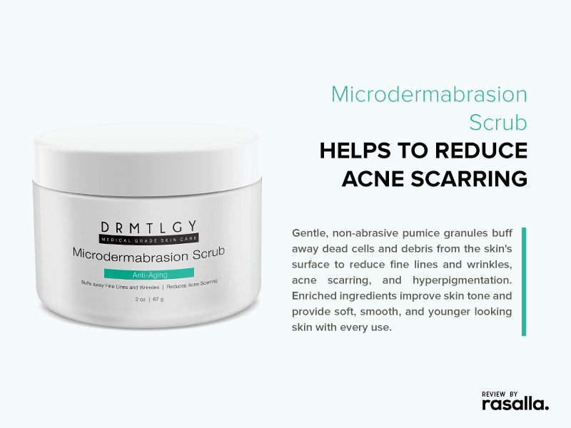 Drmtlgy Face Exfoliator, Best Microdermabrasion Scrub to Reduces Acne Scars
