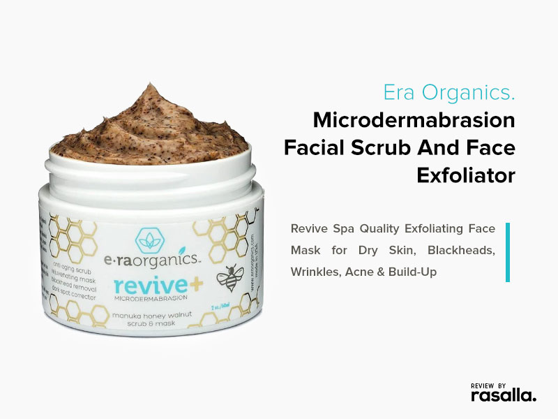 Era Organics Microdermabrasion Facial Scrub and Face Exfoliator Best For Mature Skin