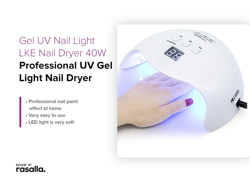 Gel UV Nail Light LKE Nail Dryer 40W - Professional UV Gel Light Nail Dryer