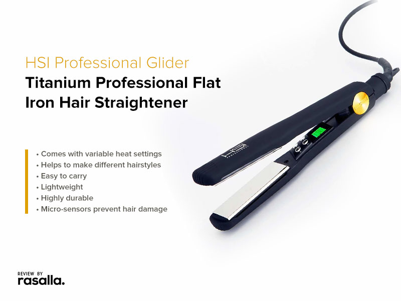 HSI Professional Glider Flat Iron Combines Ceramic, Ionic and Tourmaline Technologies