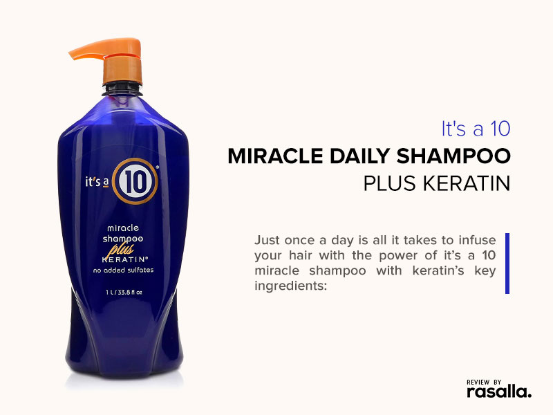 Its a 10 Miracle Shampoo Plus Keratin Best Natural Ingredients Straightening Shampoo