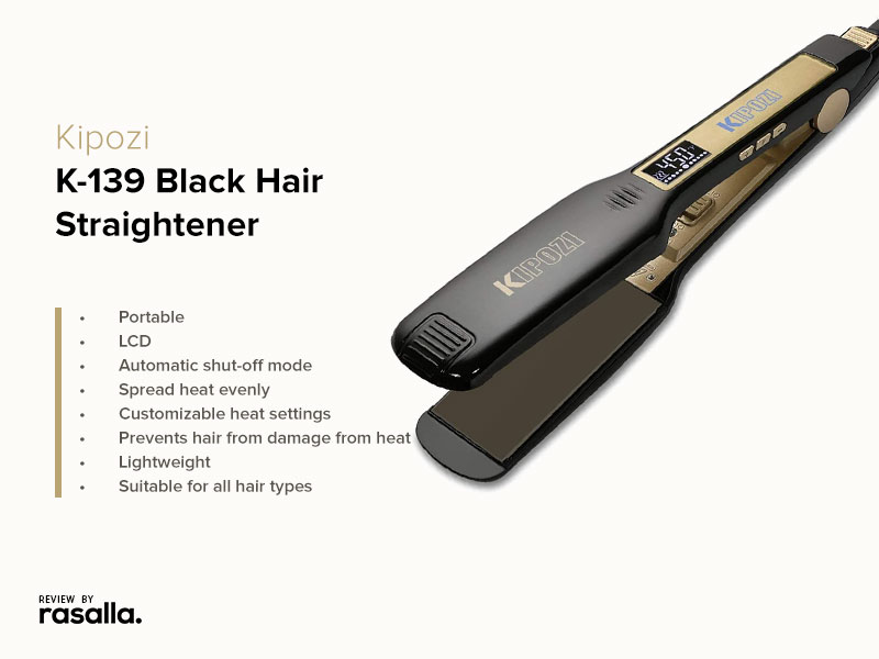 Kipozi Professional Titanium Flat Iron - Floating Plate Design