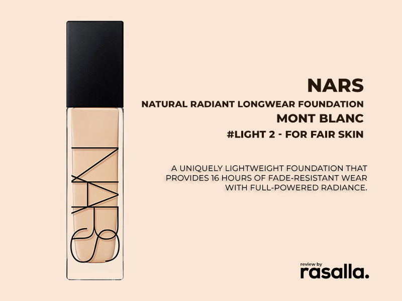 NARS Mont Blanc Light 2 Oil-free Foundation For Fair skin