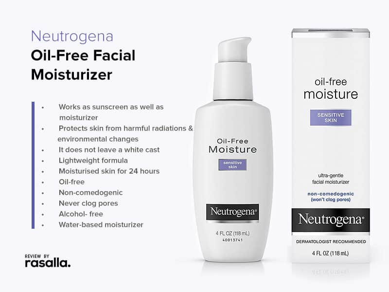 Neutrogena Oil-Free Moisturizer - Best for Sensitive Skin