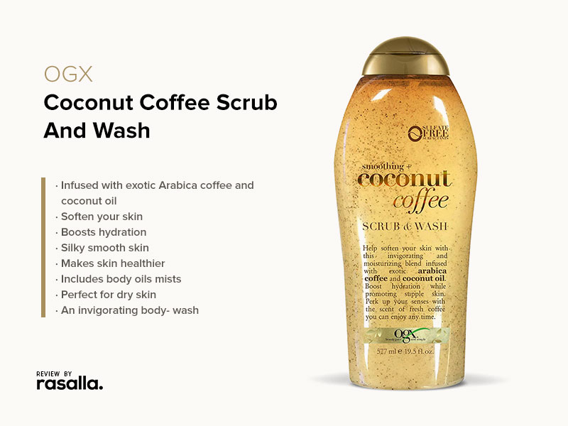 OGX Coconut Coffee Scrub And Wash Review - Best Exfoliating Body Wash