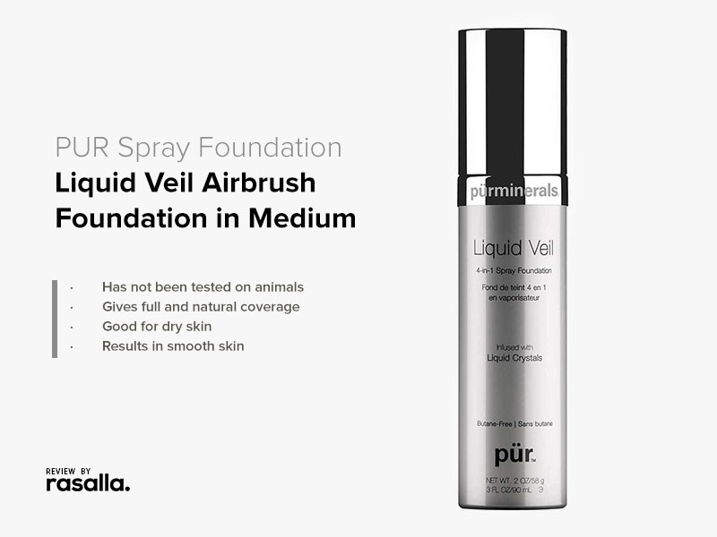 PUR Spray Foundation - Liquid Veil Airbrush Foundation in Medium