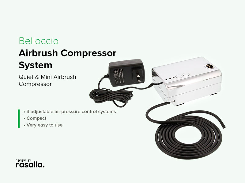 Professional Belloccio Quiet and Mini Airbrush Compressor