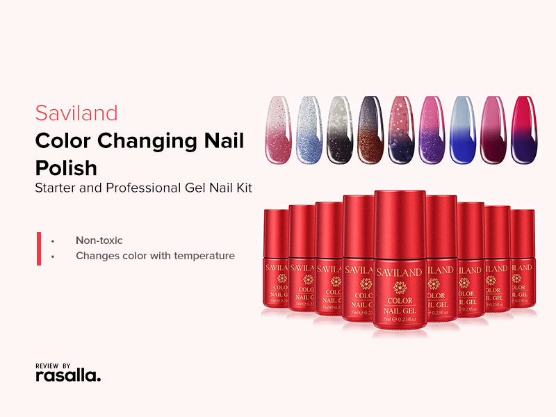Saviland Gel Nail Polish Color Changing Nail Polish - Starter and Professional Gel Nail Kit 