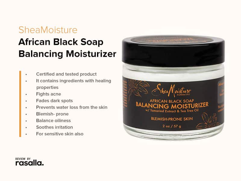 Shea Moisture African Black Soap with Shea Butter - Balancing Moisturizer for Dry Skin