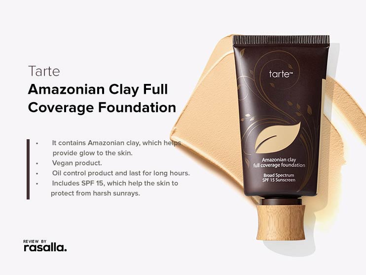 Tarte Amazonian Clay 12-Hour Full Coverage Foundation - Best Vegan Foundation For Textured Skin