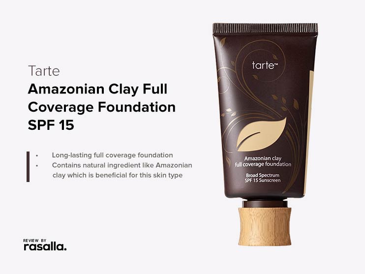 Tarte Cosmetics Amazonian Clay Full Coverage Foundation 12-Hour, Spf 15 - Best Long-Lasting Natural Foundation