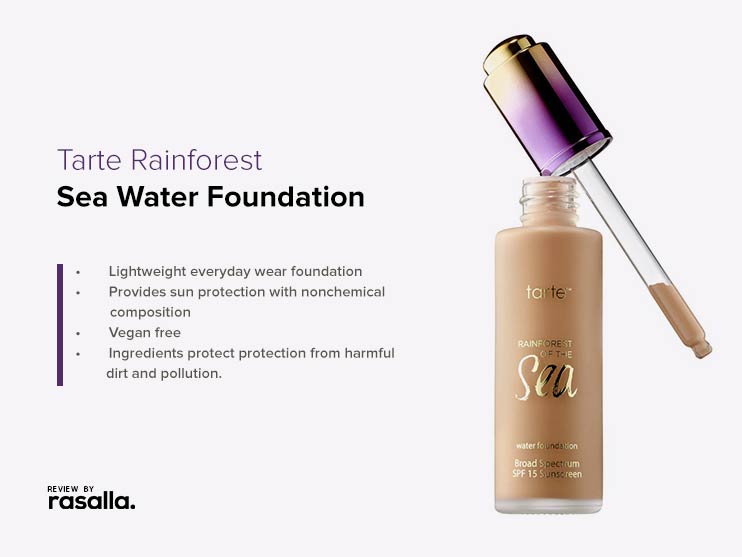 Tarte Sea Water Foundation - Tarte Rainforest Perfect Everyday Wear Foundation
