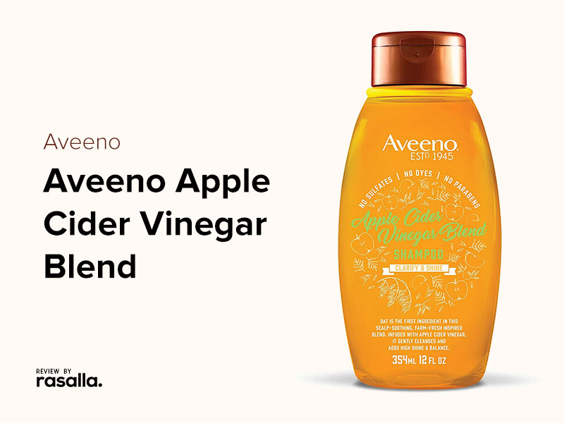 Aveeno Apple Cider Vinegar, Sulfate Free Shampoo For Clarifying and Added Shine