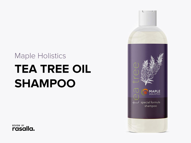 Maple Holistics Tea Tree Oil Shampoo, Best Anti-Dandruff Shampoo For Dry Itchy & Flaky Scalp